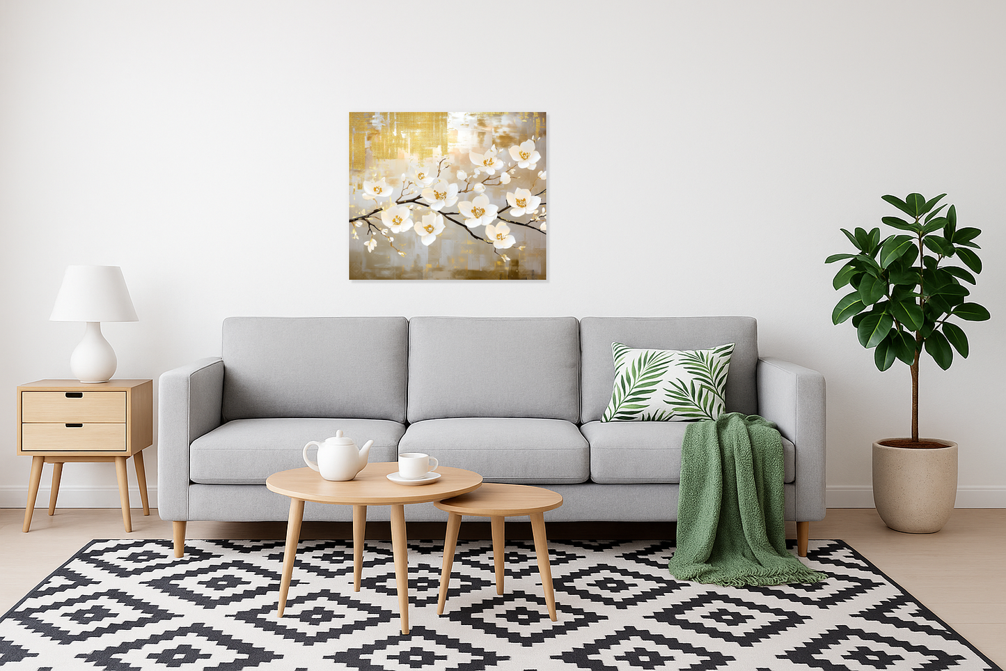 Bloesem in Gouden Glans