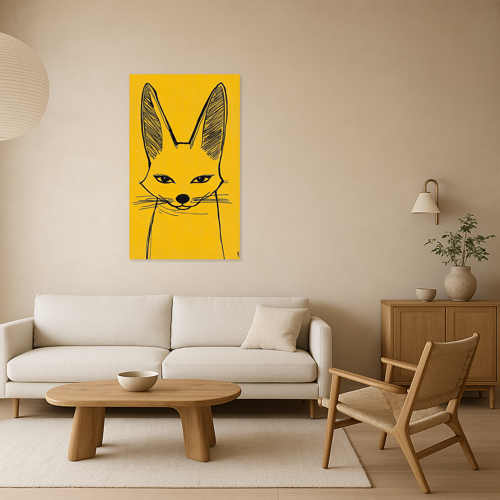Geel Vossenportret