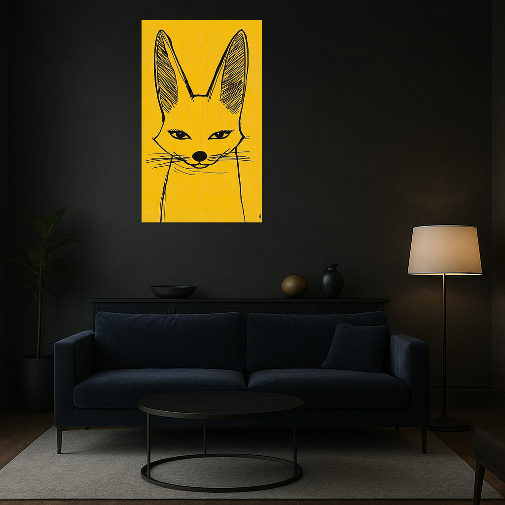 Geel Vossenportret