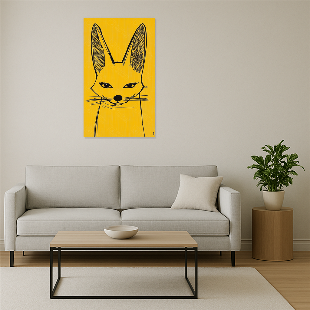 Geel Vossenportret