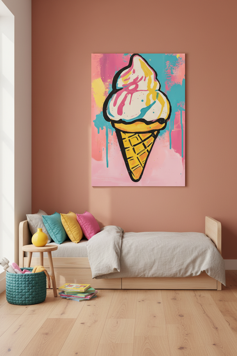IJsje in Popart Kleuren