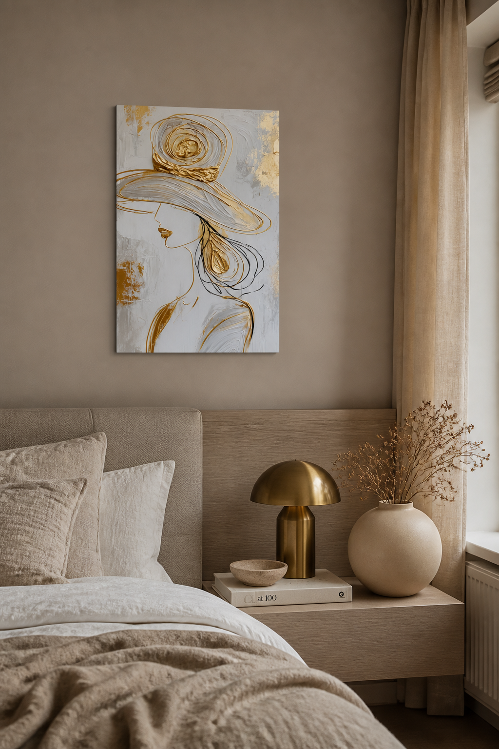 Vrouwelijke elegantie in goud