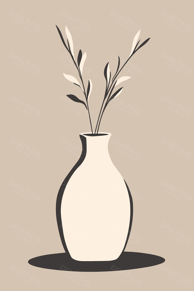 Stilleven met bloemenvaas