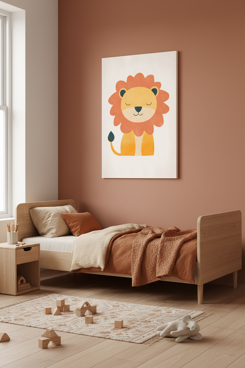 Rustige Leeuw met Oranje Manen