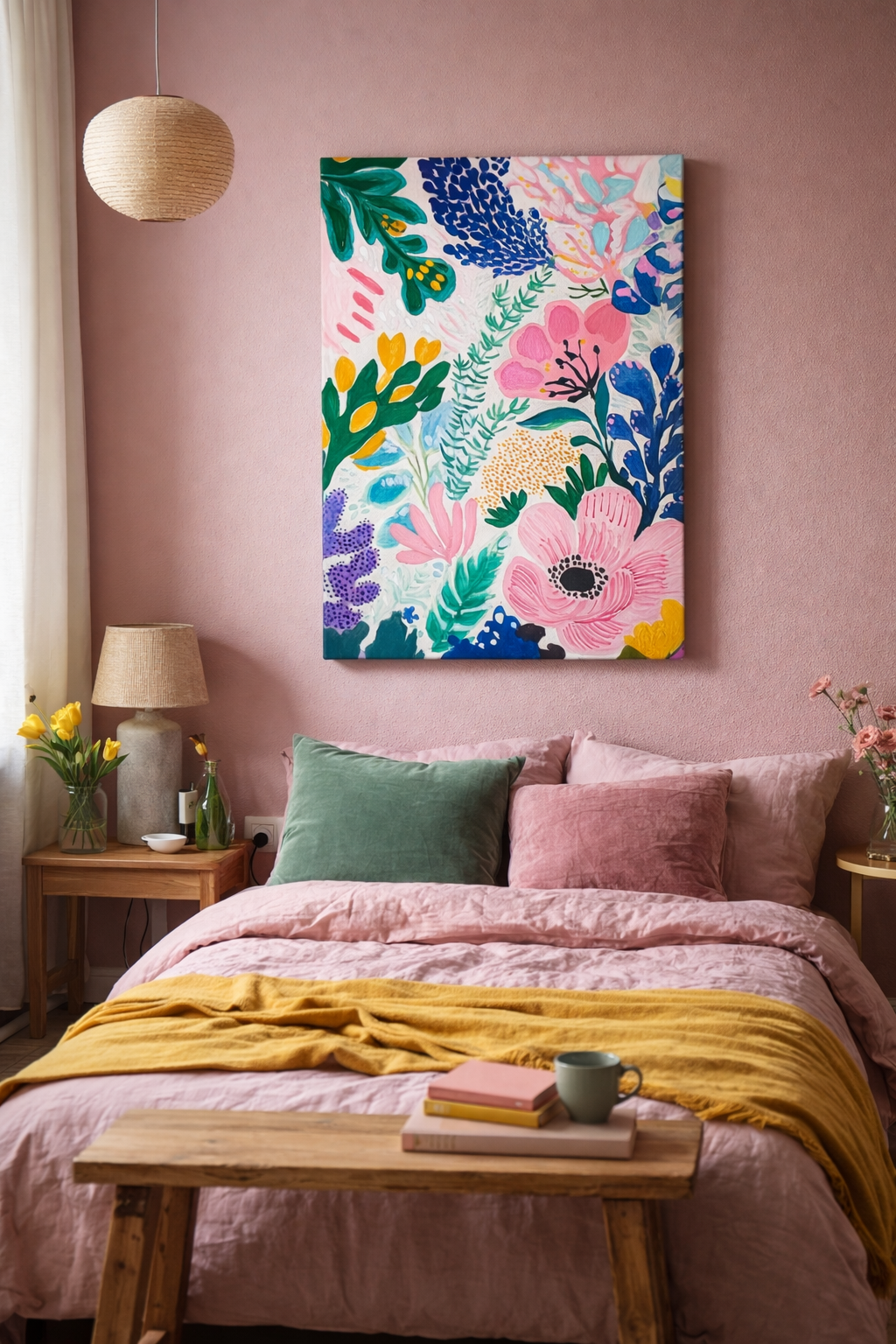 Bloemenfestival op het doek
