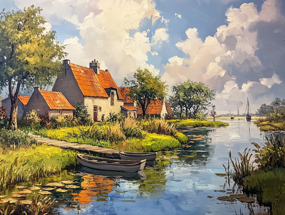 Zomers Dorp aan de Rivier