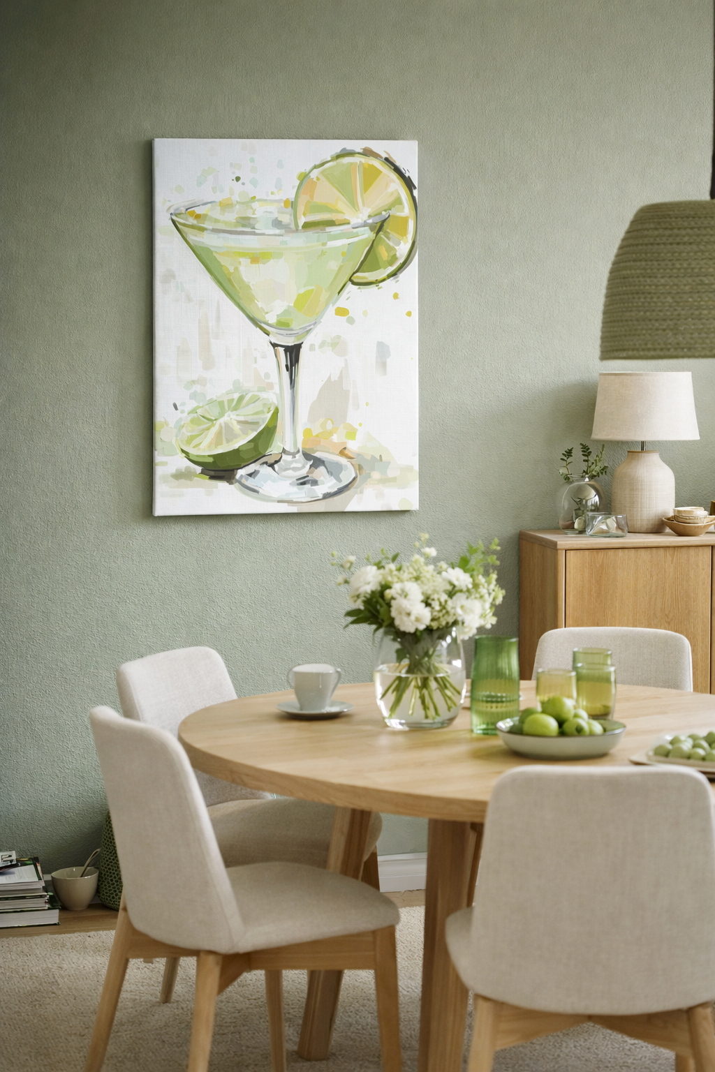 Verfrissend glas met limoen