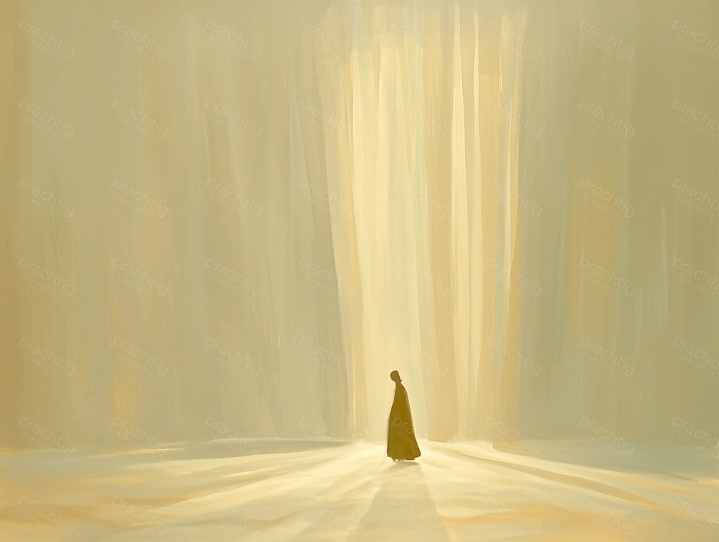 Wandelaar in Gouden Licht