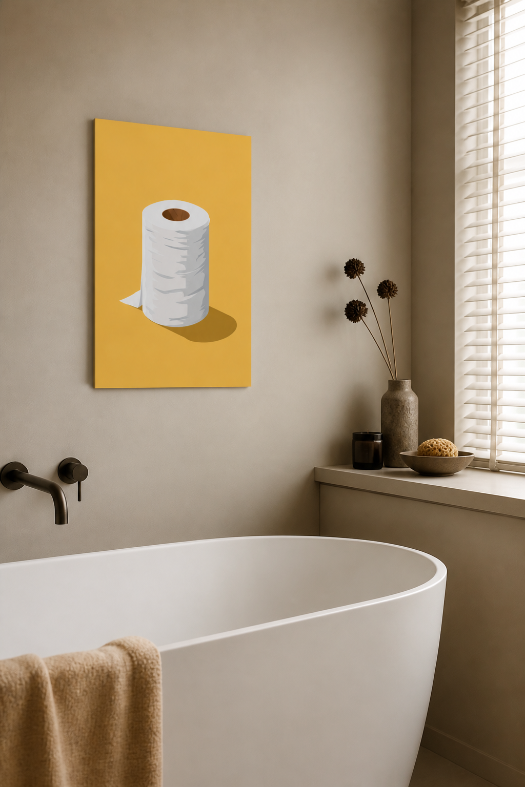 Stilleven met toiletrol