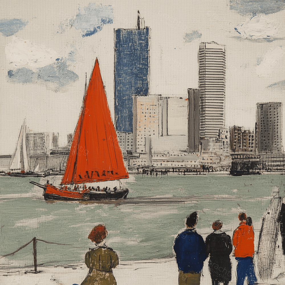 Rood Zeil in de Stadshaven