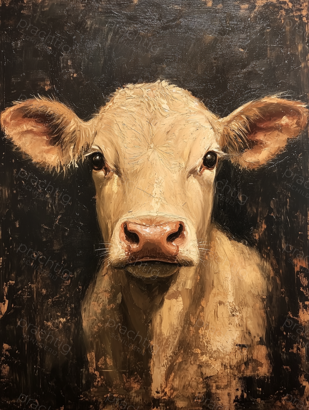 Portret van een Koe