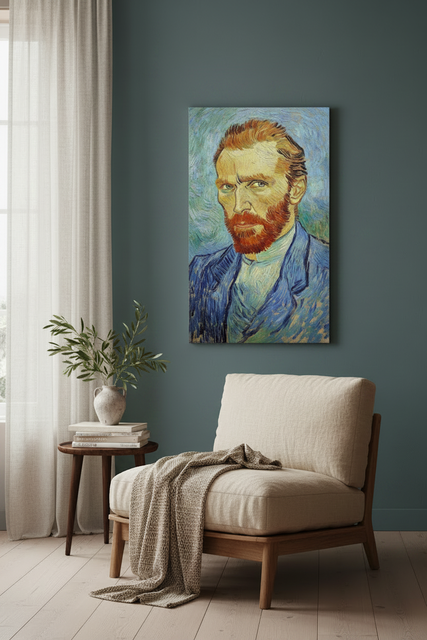 Intense Blik in Blauw
