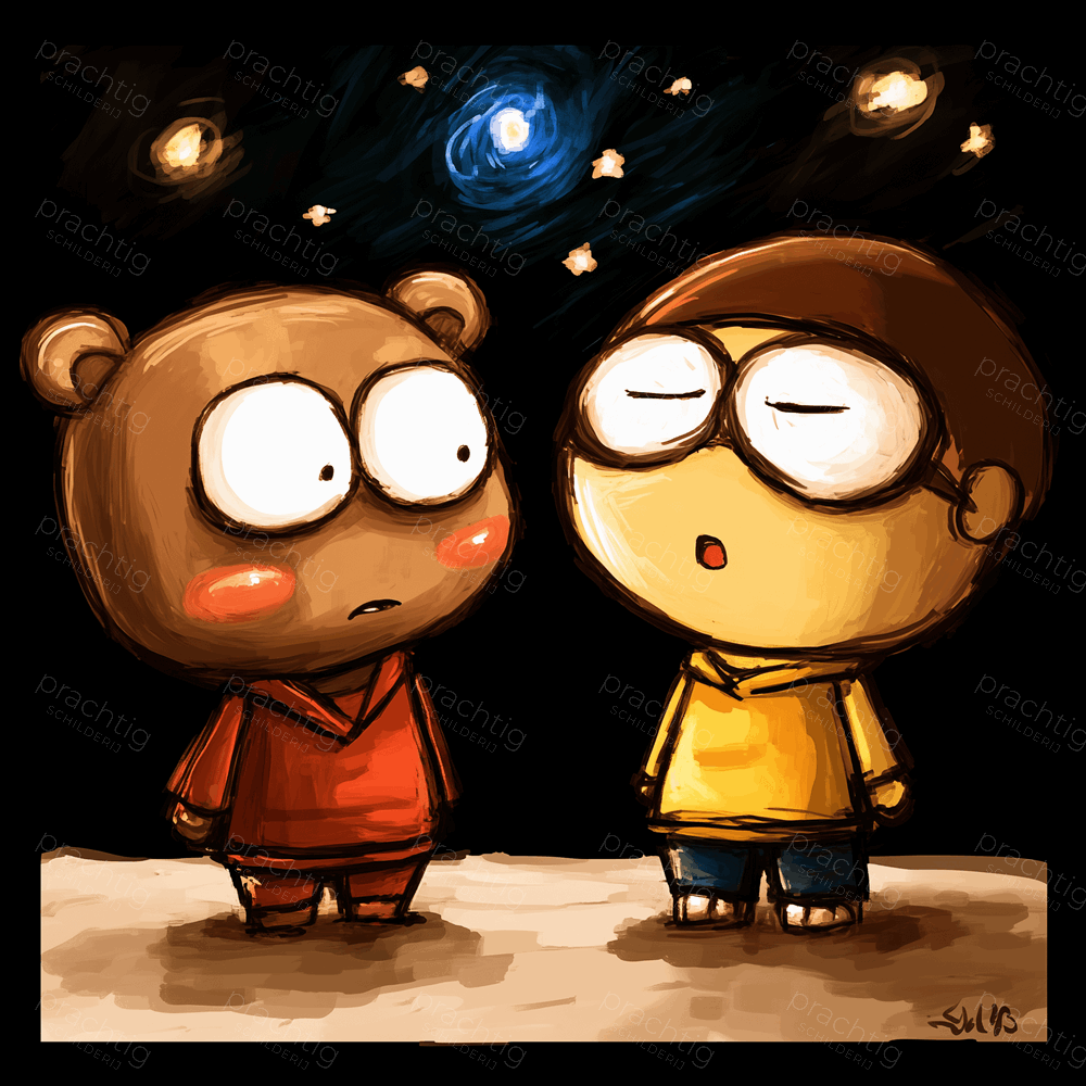 Sterrenkijken met een vriend