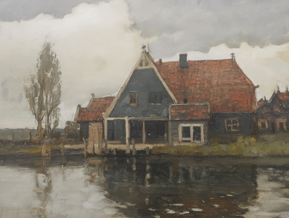 Rustiek huis aan het water