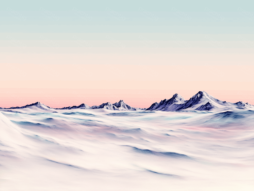 Sereen berglandschap bij zonsopkomst