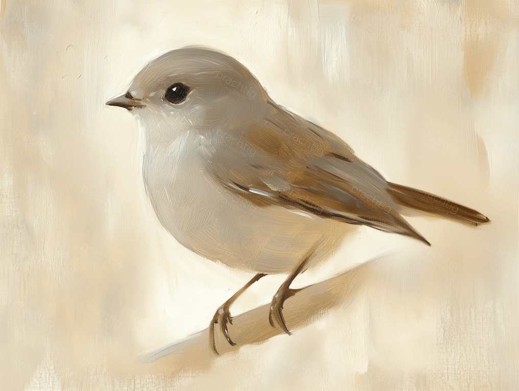 Vogel in warme tinten