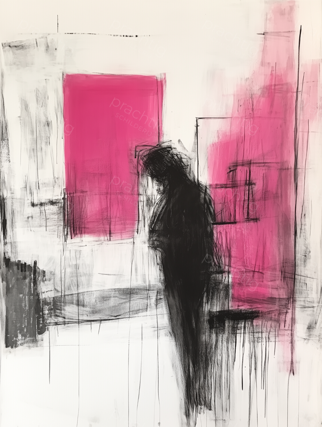 Verstilde Schaduw met Roze