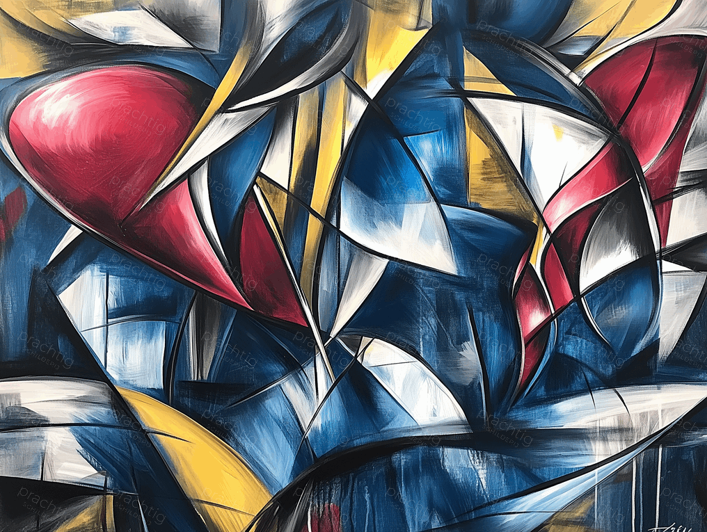 Kleurenexplosie in Geometrische Vormen