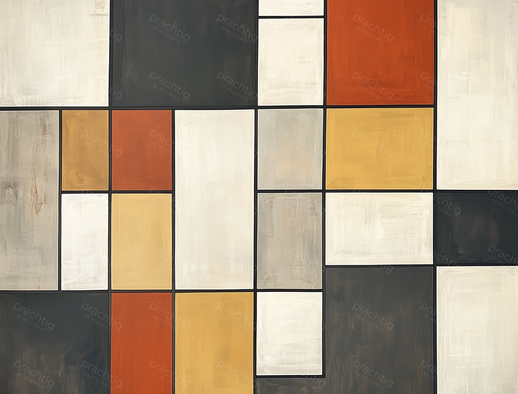Stijlvolle Kleurenblokkencompositie