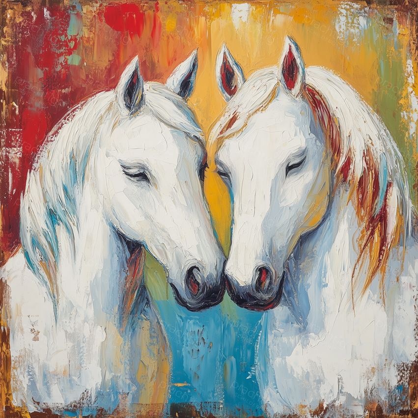 Witte Paarden in Harmonie