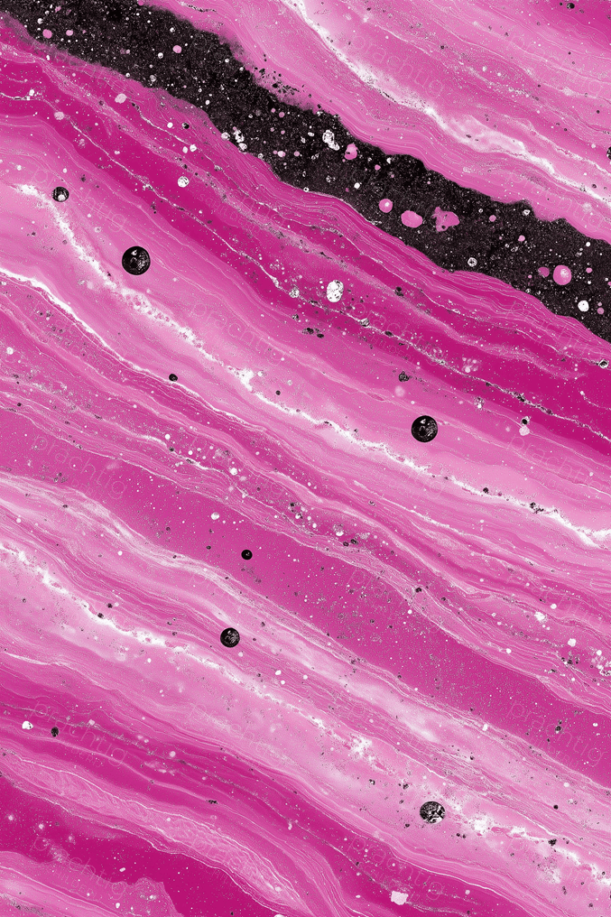 Roze golven en sterren