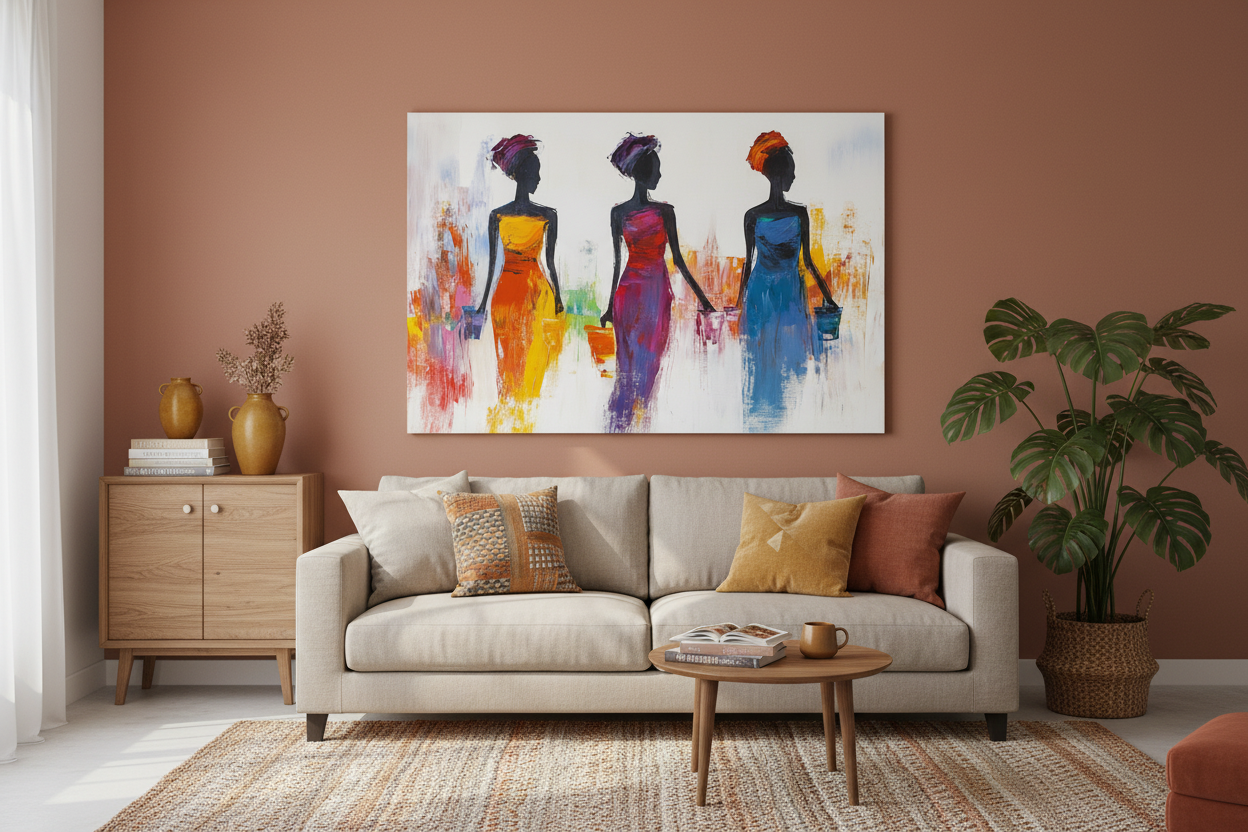 Vrouwen in levendige kleuren