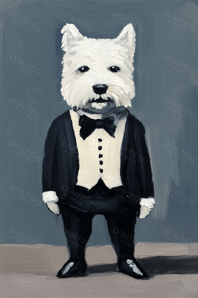 Chique Terrier in Smoking