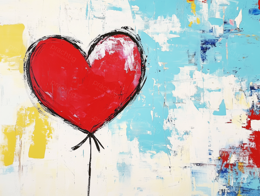 Abstracte Hart Ballon