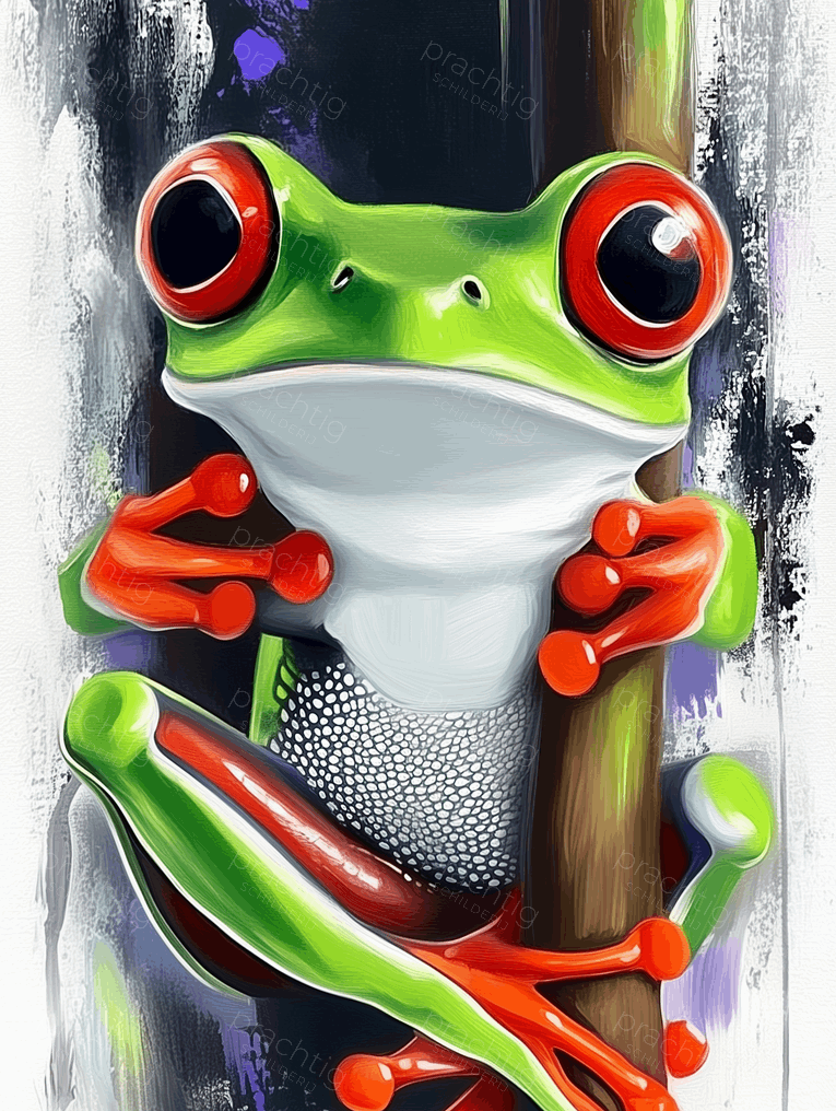 Grote ogen van een boomkikker