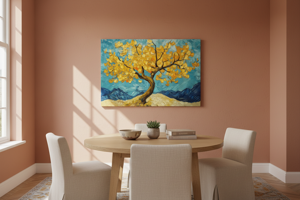 Gouden Boom in Blauwe Lucht