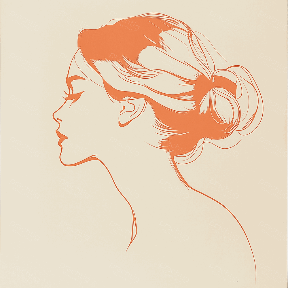 Elegante silhouet van een vrouw