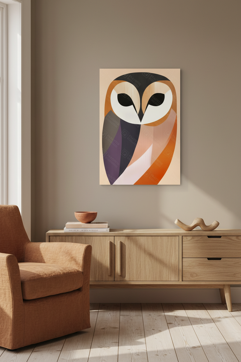 Uil in abstractie
