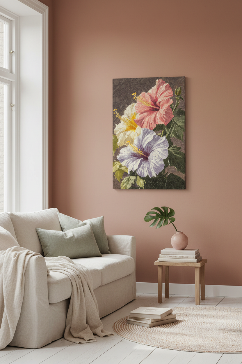 Hibiscusbloemen in volle bloei