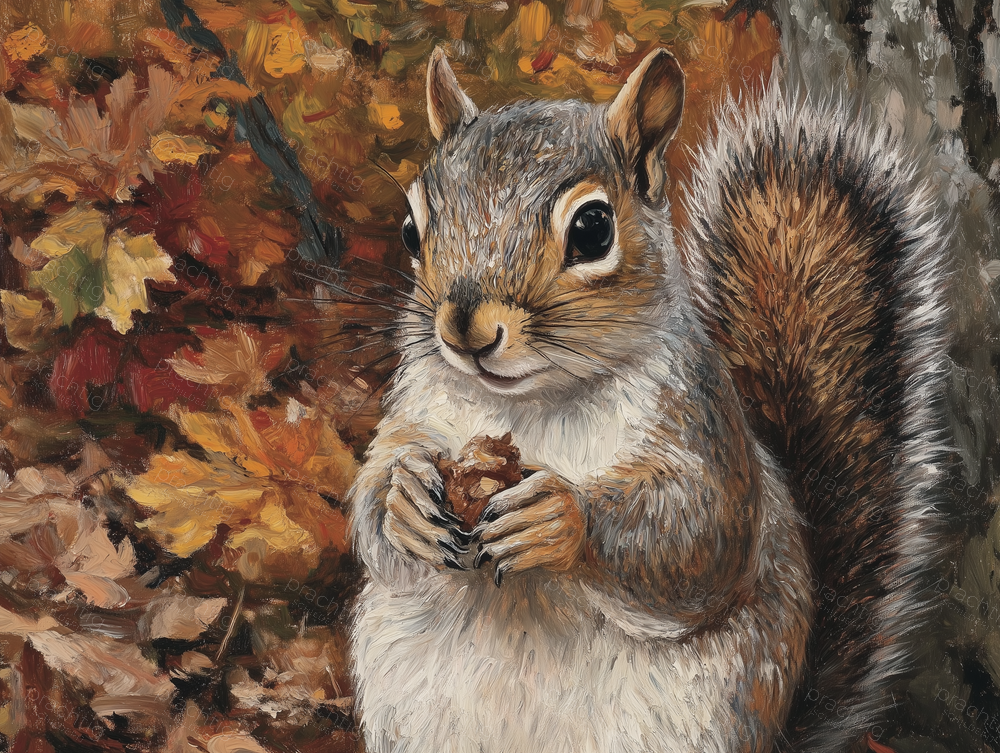 Herfstige Eekhoornontmoeting