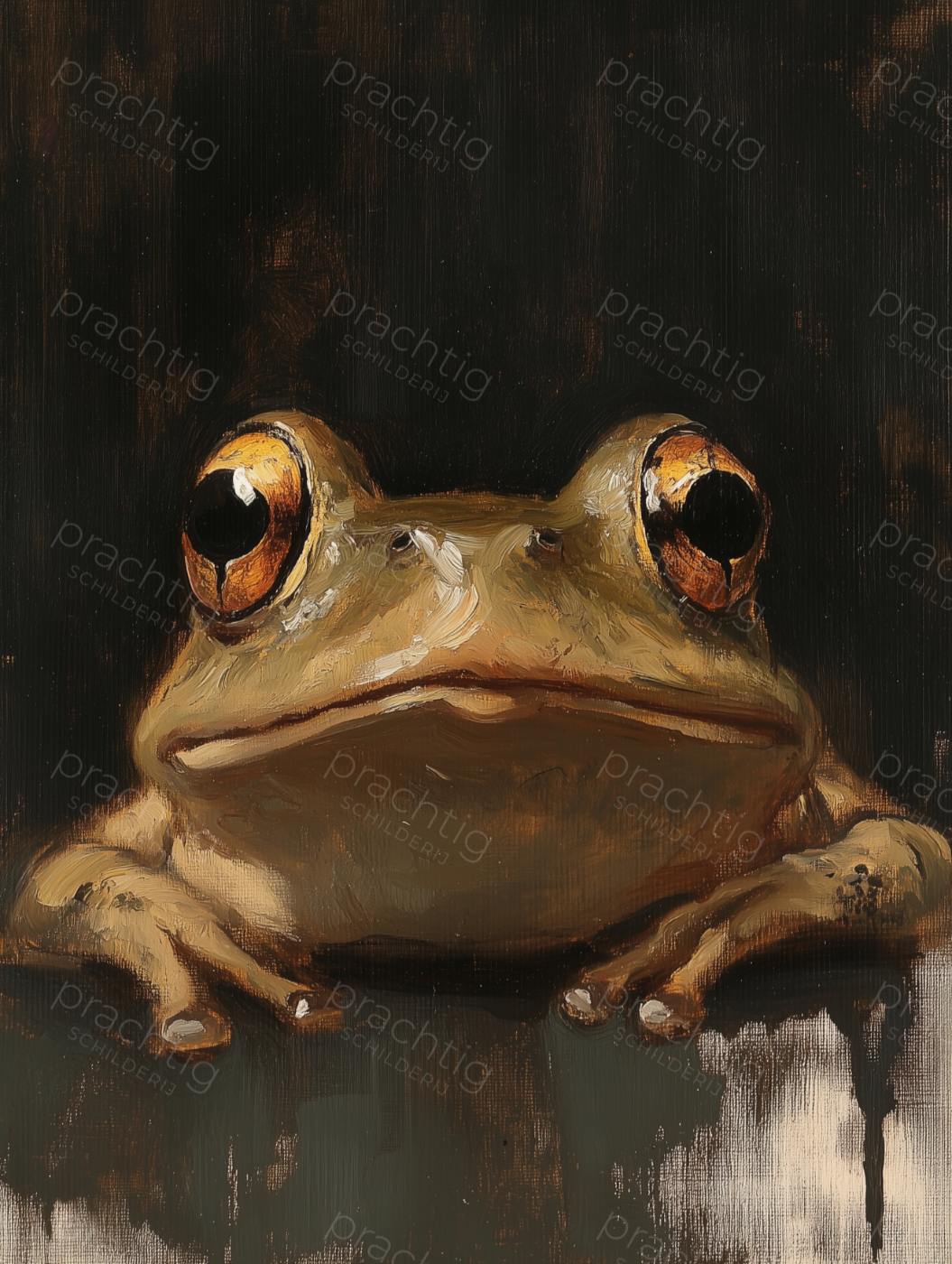 Nieuwsgierige Kikkerblik