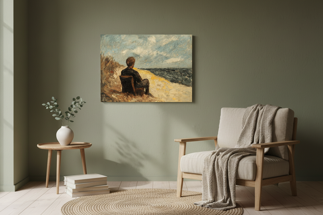 Man bij de Zee