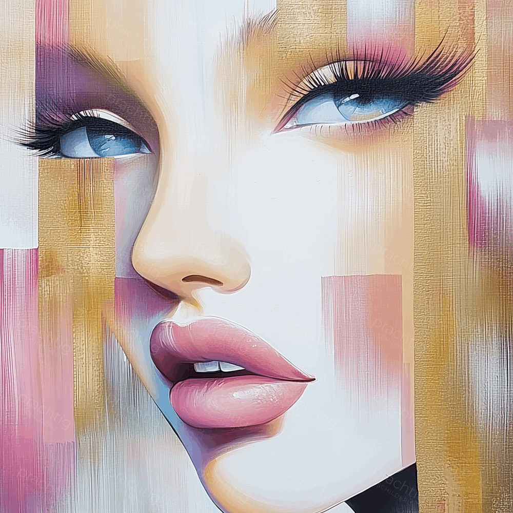 Mysterieuze Blik in Pasteltinten