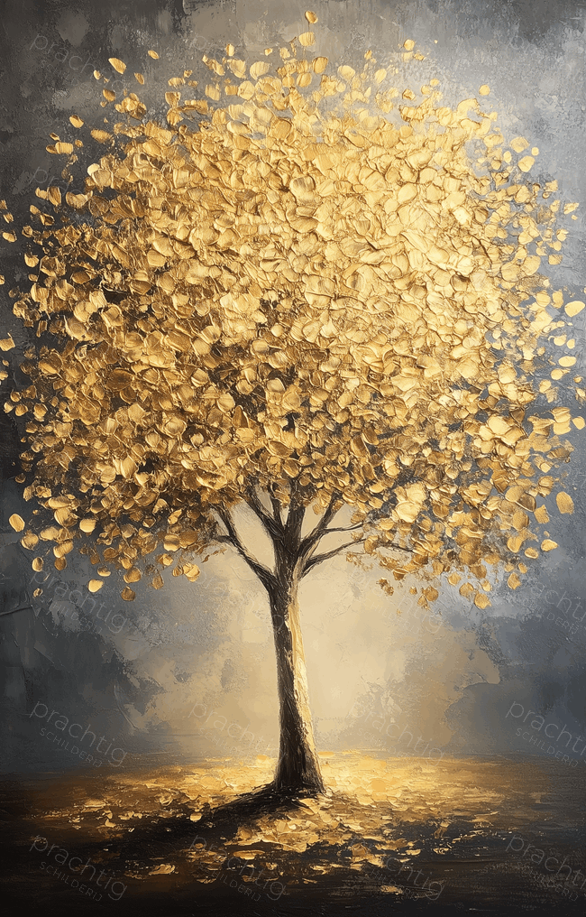 Gouden Boom in Herfstsfeer