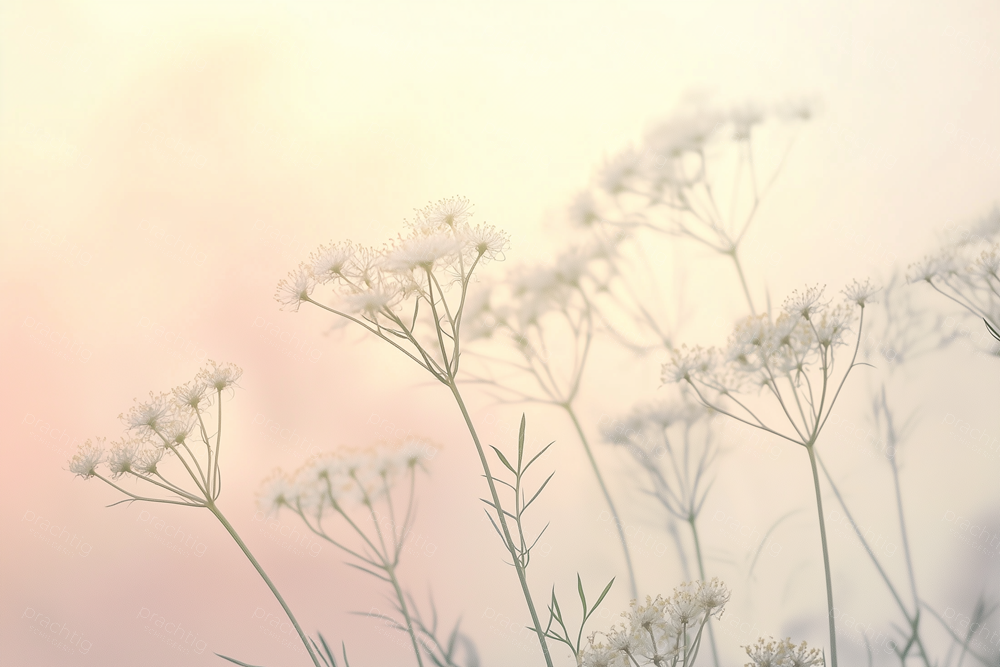 Zachte Bloemen in Ochtendlicht