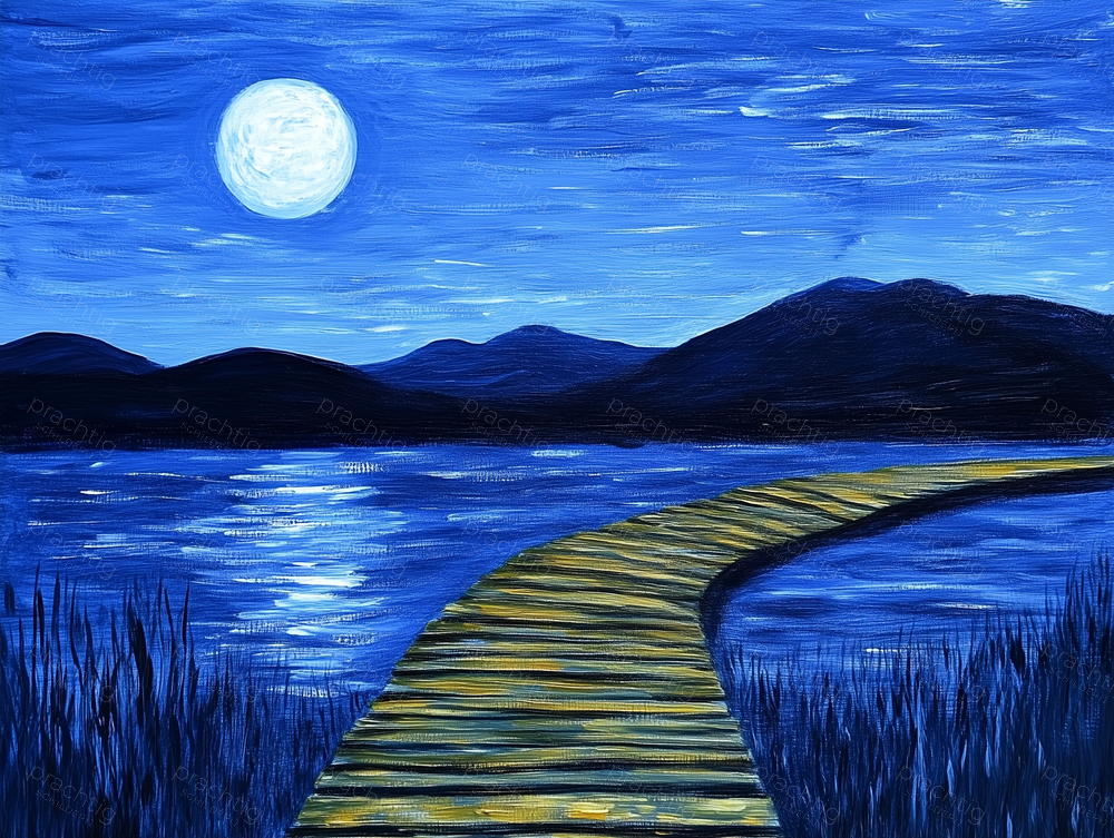 Maanlicht Over Rustige Wateren