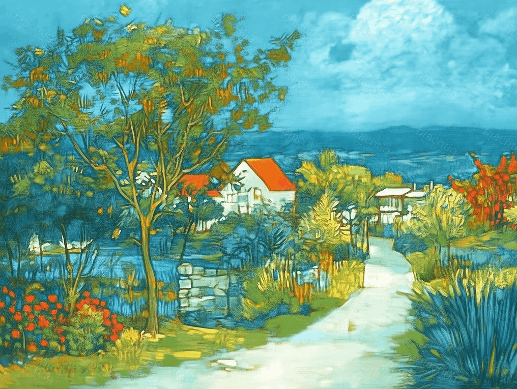 Zomers pad naar huis