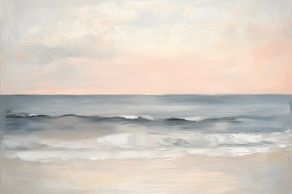 Rustige zee bij zonsondergang