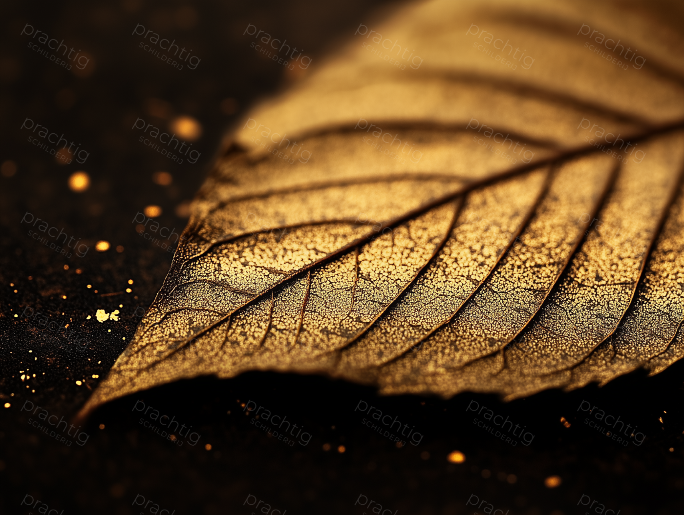 Gouden Herfstblad in de Schijnwerpers