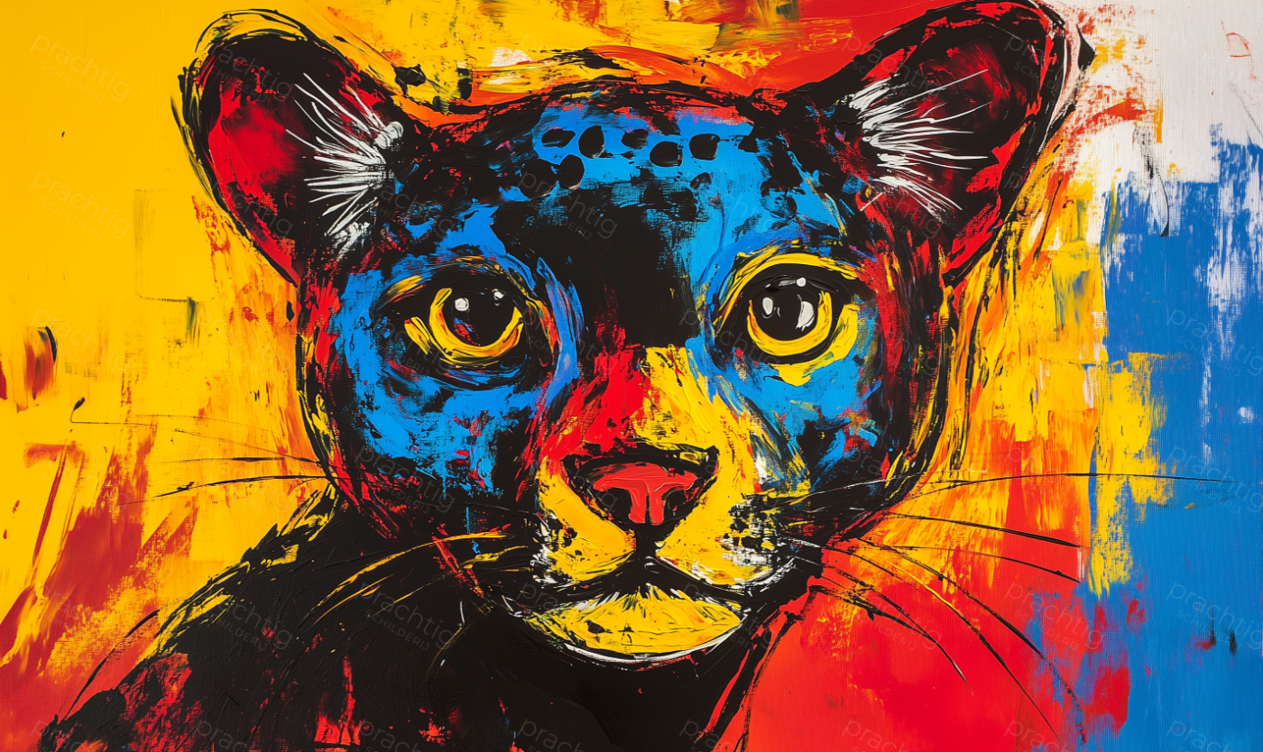 Dierenportret in Vurige Kleuren