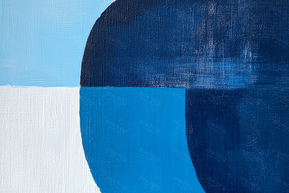 Blauwe Harmonie van Vormen