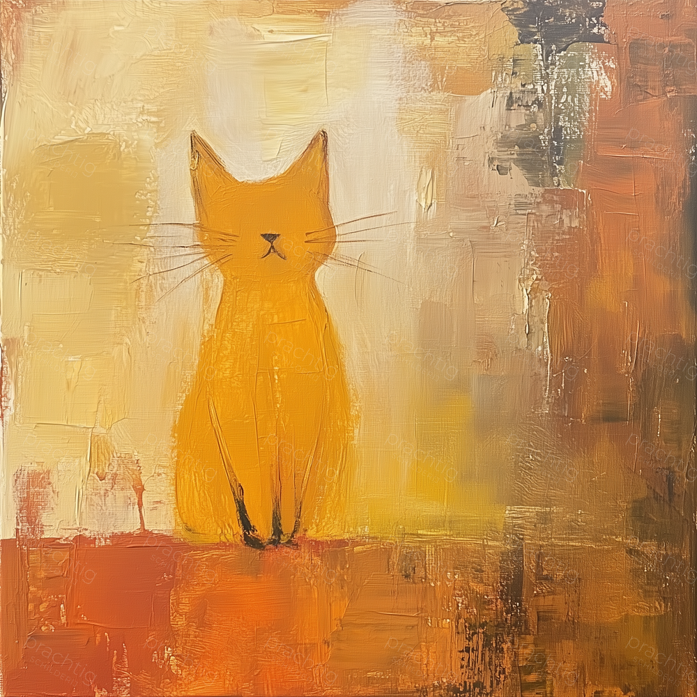 Oranje Kat in Zacht Licht