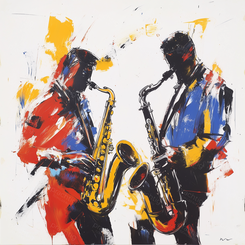 Saxofonisten in Actie