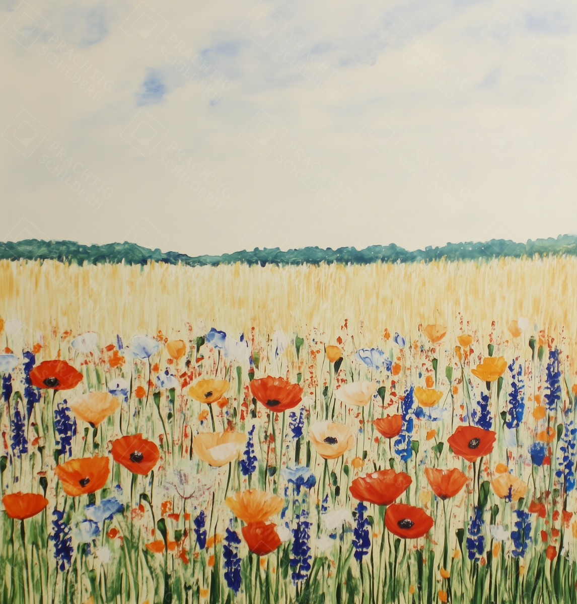 Bloemenpracht onder de zomerhemel