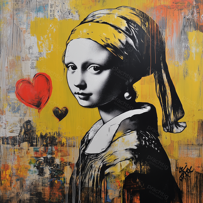 Meisje Met De Moderne Parel