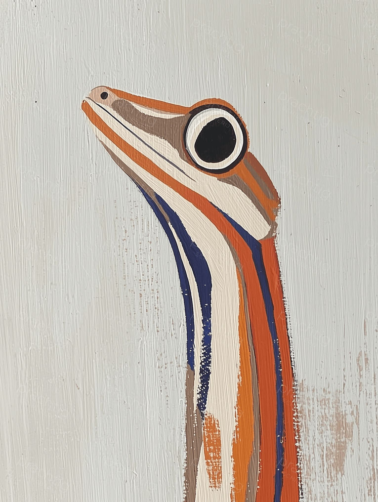 Kleurrijke Kameleon in Profiel